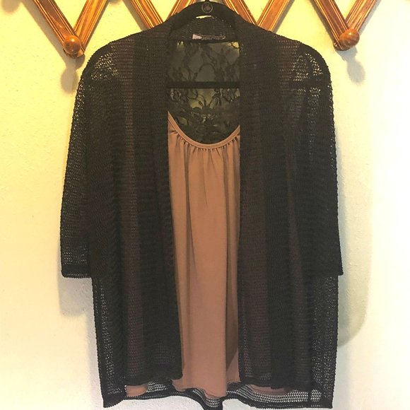 MODLAND PARIS BLACK EVENING CARDIGAN - Picture 5 of 9